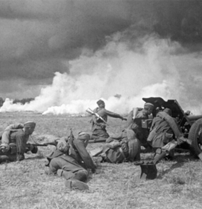 Red Army artillery on the Eastern Front