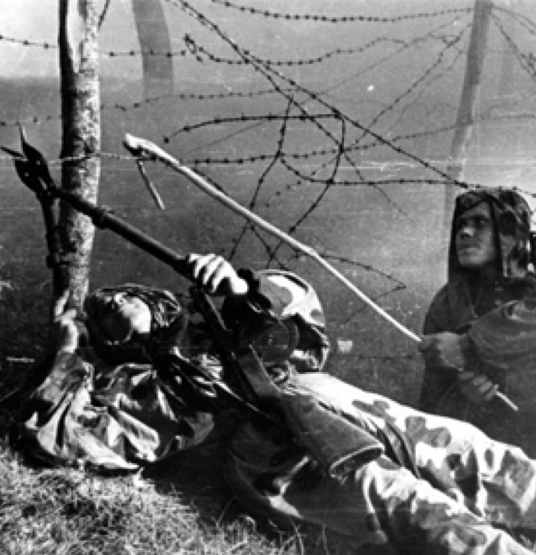 Sappers clearing the wire